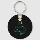 Sonographer Christmas Tree Ultrasound Mfm Sonograp Sleutelhanger (Voorkant)