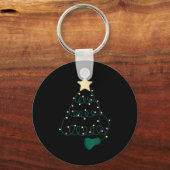 Sonographer Christmas Tree Ultrasound Mfm Sonograp Sleutelhanger (Voorkant)