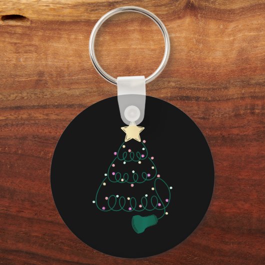 Sonographer Christmas Tree Ultrasound Mfm Sonograp Sleutelhanger (Voorkant)