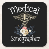Sonographer Cute Sonography Gift Kartonnen Onderzetters (Voorkant)