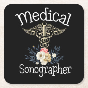 Sonographer Cute Sonography Gift Kartonnen Onderzetters