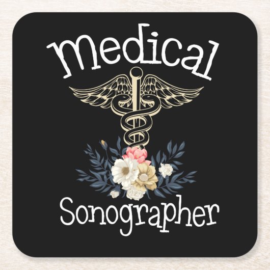 Sonographer Cute Sonography Gift Kartonnen Onderzetters (Voorkant)