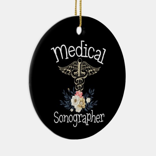 Sonographer Cute Sonography Gift Keramisch Ornament (Rechts)