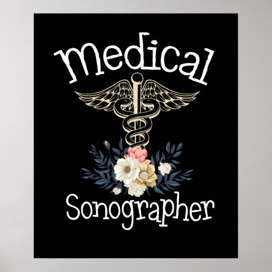 Sonographer Cute Sonography Gift Poster (Voorkant)