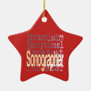 Sonographer Extraordinaire Keramisch Ornament