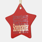 Sonographer Extraordinaire Keramisch Ornament (Links)