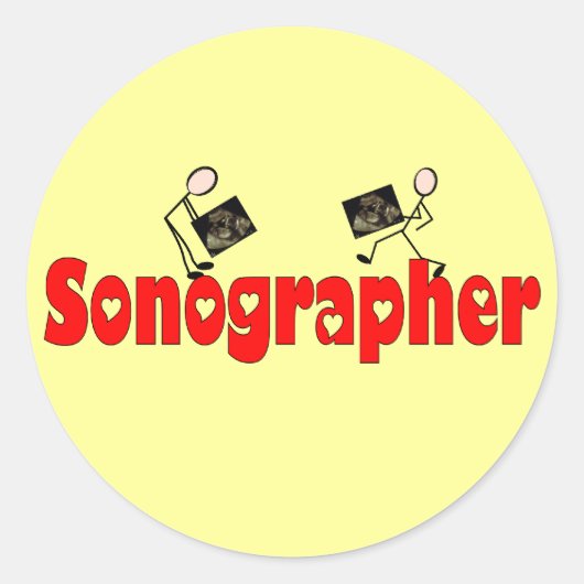 Sonographer Gifts Ronde Sticker (Voorkant)
