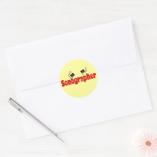 Sonographer Gifts Ronde Sticker (Envelop)