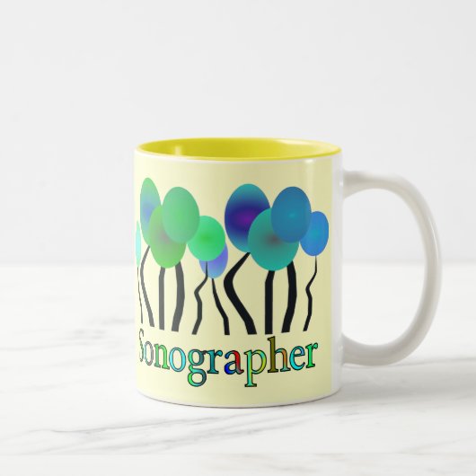 Sonographer Gifts Tweekleurige Koffiemok (Rechts)