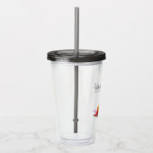 Sonographer-kleurrijke ultrasone golven acryl drinkbeker (Rechts)