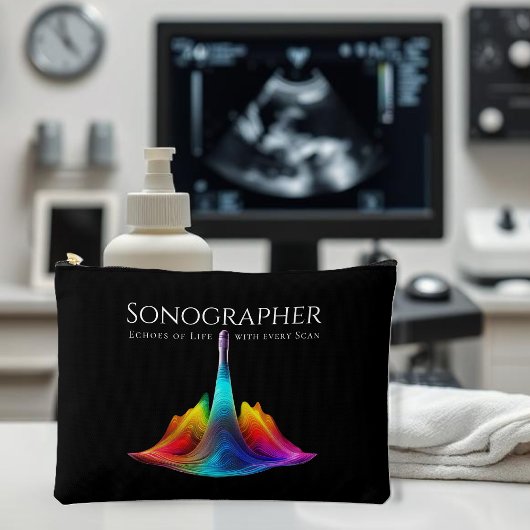 Sonographer-kleurrijke ultrasone golven etui