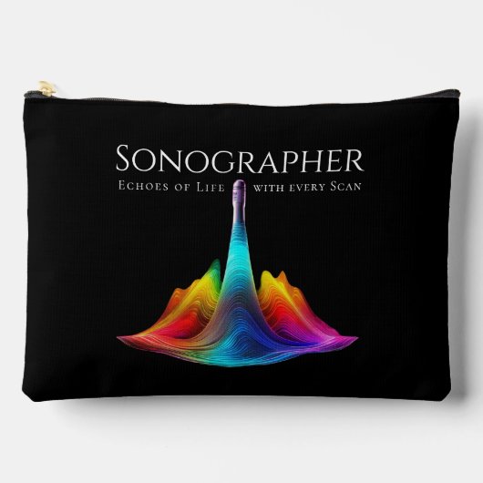 Sonographer-kleurrijke ultrasone golven etui (Voorkant)