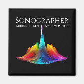 Sonographer-kleurrijke ultrasone golven magneet (Voorkant)