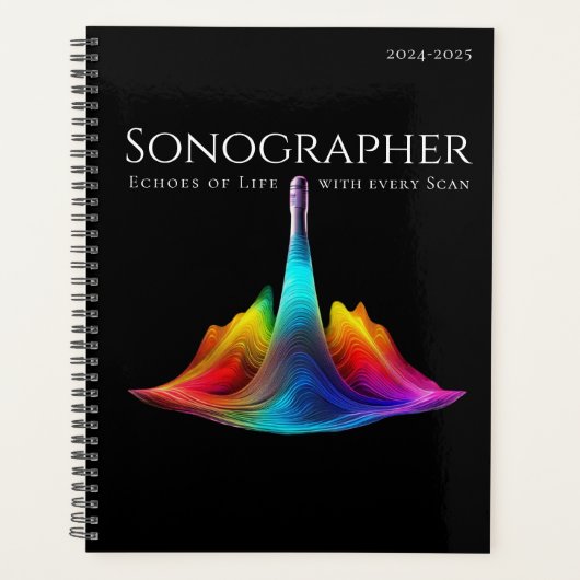 Sonographer-kleurrijke ultrasone golven planner (Voorkant)
