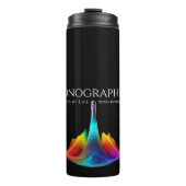 Sonographer-kleurrijke ultrasone golven thermosbeker (Voorkant)