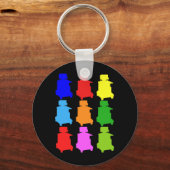 Sonographer Popart Gfits Sleutelhanger (Voorkant)