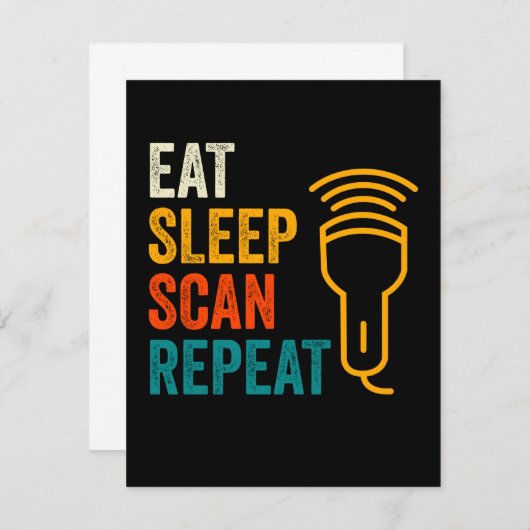 Sonographer Sonography Scan Notitiekaartje (Voorkant / Achterkant)