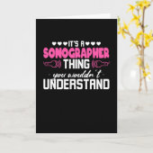 Sonographer Sonography Thing Kaart (Gele Bloem)