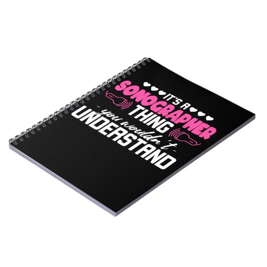 Sonographer Sonography Thing Notitieboek (Linkerzijde)