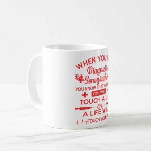 Sonographer Touch Life-cadeautje Koffiemok (Voorkant links)