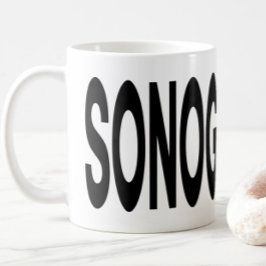 SONOGRAPHER Typography Ultrasound Tech Gift Koffiemok