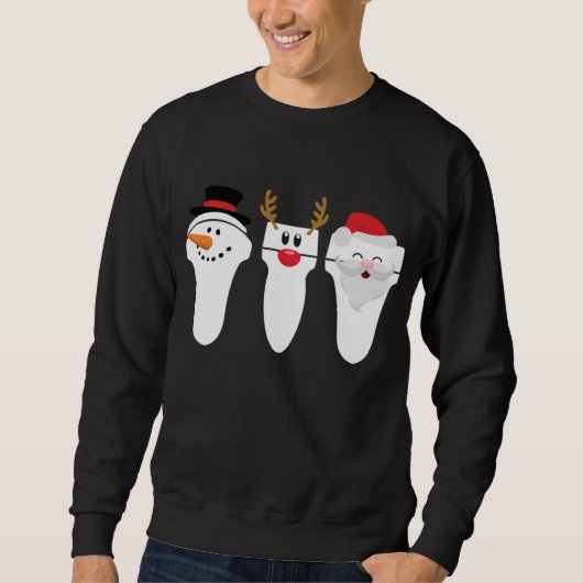 Sonographer Ultrasound Tech Kerstkerstman Snowma Trui (Voorkant)