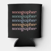 Sonographer Ultrasound Tech Retro Sonographer Gift Blikjeskoeler (Voorkant)