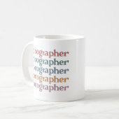 Sonographer Ultrasound Tech Retro Sonographer Gift Koffiemok (Voorkant links)