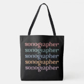 Sonographer Ultrasound Tech Retro Sonographer Gift Tote Bag (Voorkant)