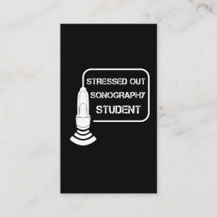 Sonographer Ultrasound technicus Gift Idee Visitekaartje