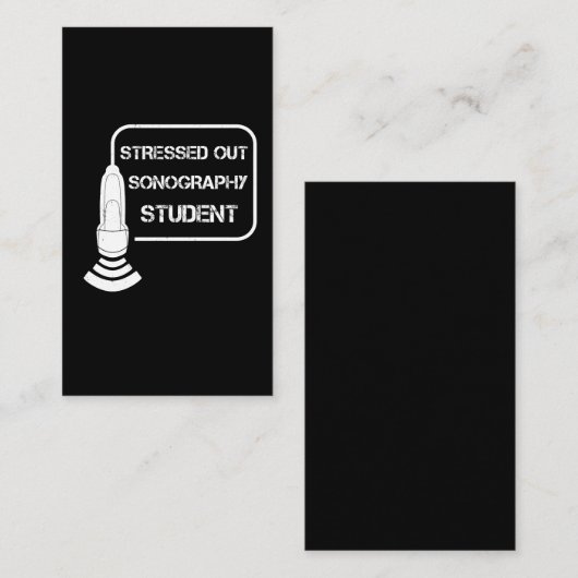 Sonographer Ultrasound technicus Gift Idee Visitekaartje (Voorkant / Achterkant)