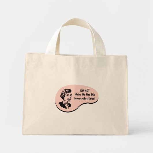 Sonographer Voice Mini Tote Bag (Voorkant)