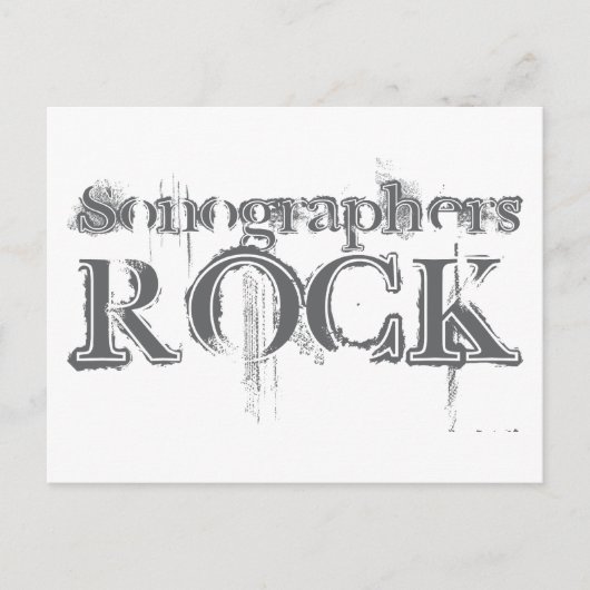 Sonographers Rock Briefkaart (Voorkant)