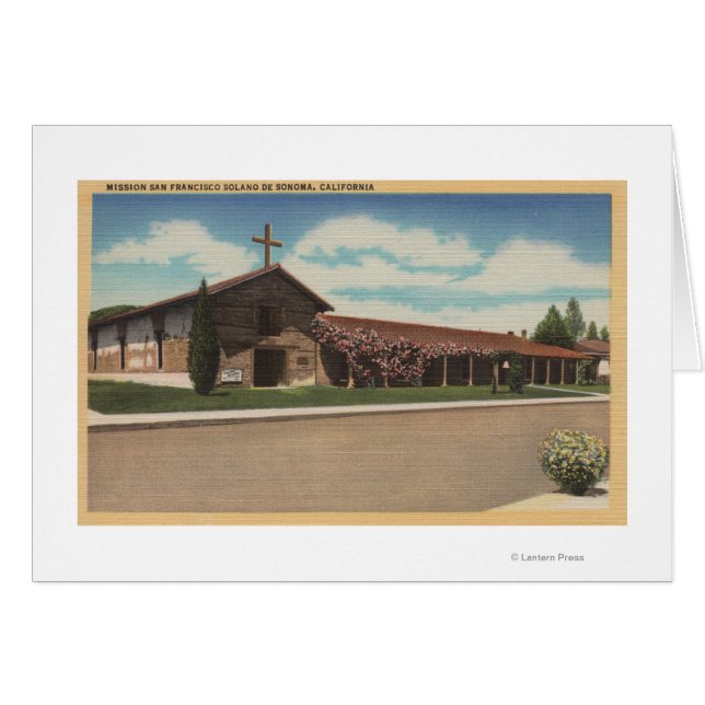 Sonoma, CA - Mission San Francisco Solano (Voorkant Horizontaal)