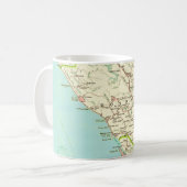 Sonoma CA Vintage Kaart Mok (Voorkant links)