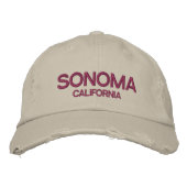Sonoma California Distressed Baseball Pet (Voorkant)