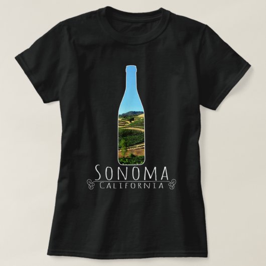 Sonoma California product - Wijnland T-Shirt (Design voorkant)