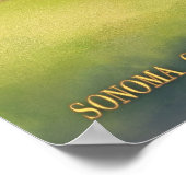 Sonoma, California Wine Country Travel Poster (Hoek)