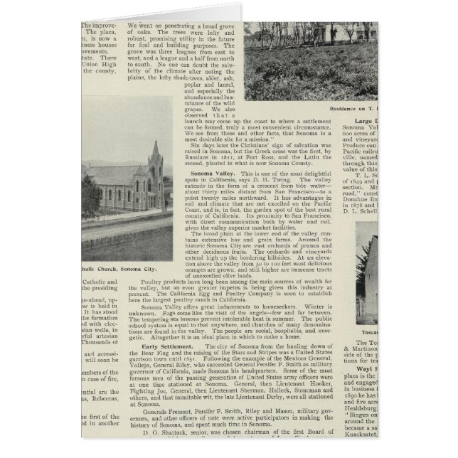 Sonoma, Californië (Voorkant)