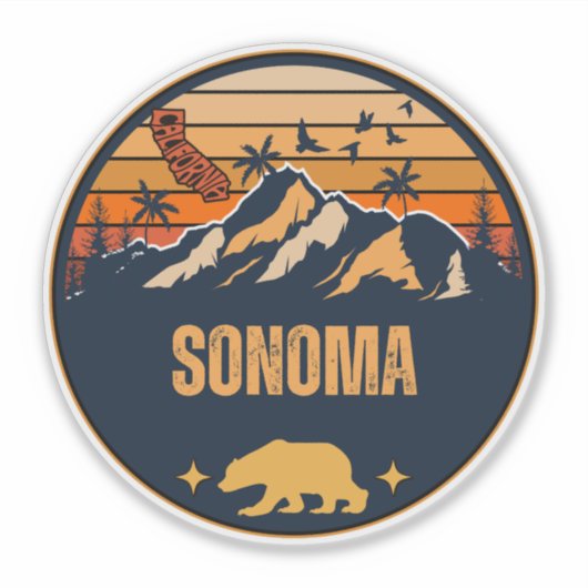 Sonoma, Californië Sticker (Voorkant)