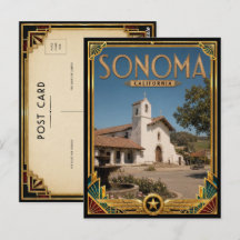 Sonoma Californië Vintage Art Deco Gouden Tijdperk