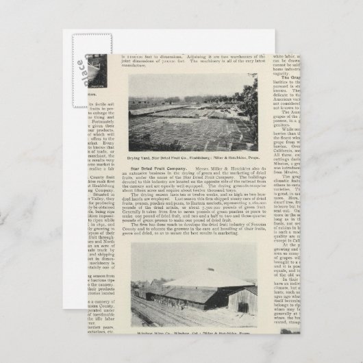 Sonoma County Briefkaart (Voorkant / Achterkant)