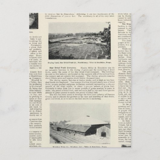 Sonoma County Briefkaart (Voorkant)