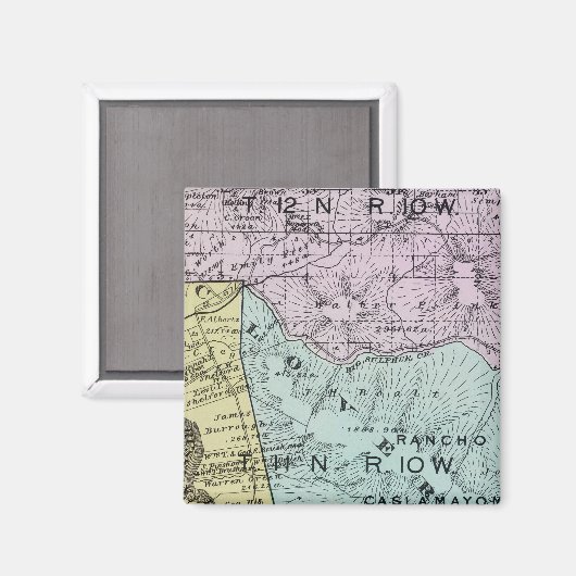 Sonoma County, Californië 18 Magneet (Voorkant / Achterkant)