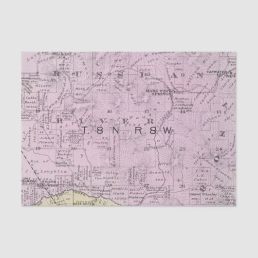 Sonoma County, Californië 23 Tissuepapier (Voorkant)