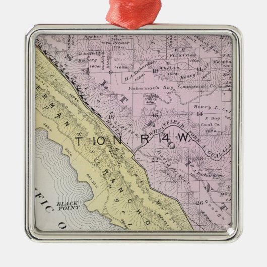 Sonoma County, Californië 34 Metalen Ornament (Voorkant)