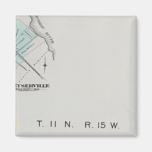 Sonoma County, Californië 3 Magneet (Voorkant)