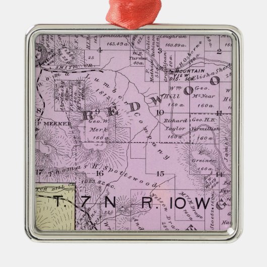 Sonoma County, Californië 8 Metalen Ornament (Voorkant)