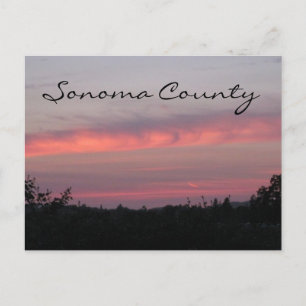 Sonoma County Sunset 2 Briefkaart