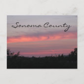 Sonoma County Sunset 2 Briefkaart (Voorkant)